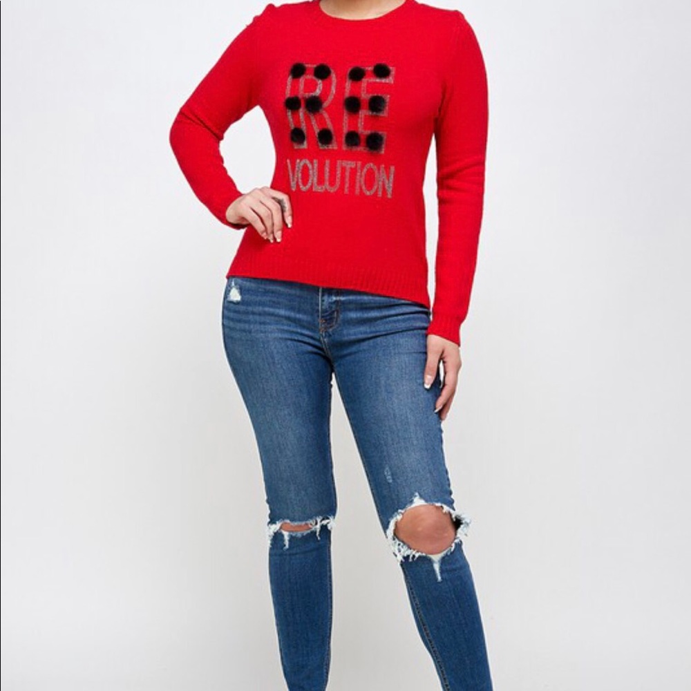 Rhinestone Revolution Sweater